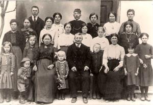 Dobletina pri Nazarju 1917 - begunci iz Mirna